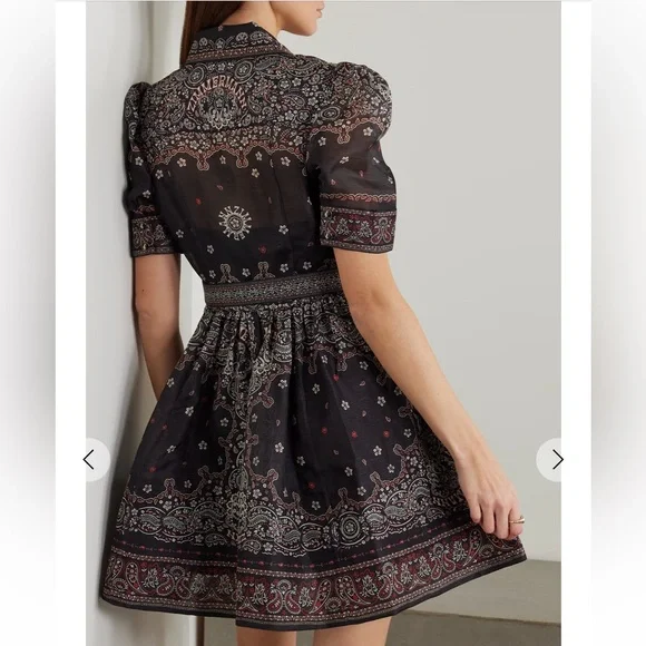 Zimmermann Matchmaker Paisley Print Belted Mini Dress - Picture 3 of 6